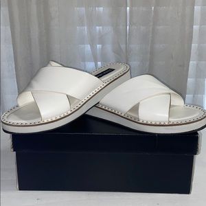 White slip-on shoes